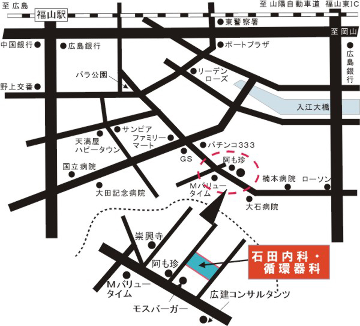 医療法人社団 石田内科・循環器科　MAP